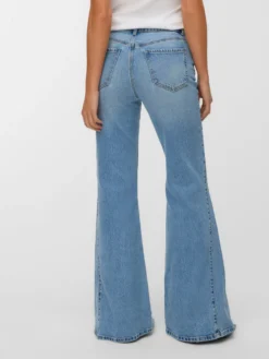 VMINDIA Hohe Taille Ausgestellt Jeans