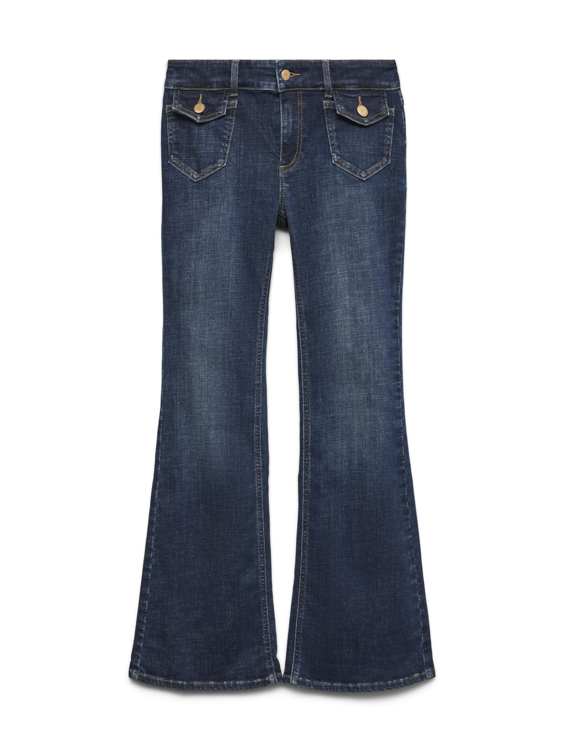 VMJEAN Niedrige Taille Ausgestellt Jeans
