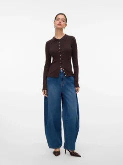 VMKAITLIN Hohe Taille Barrel Fit Jeans