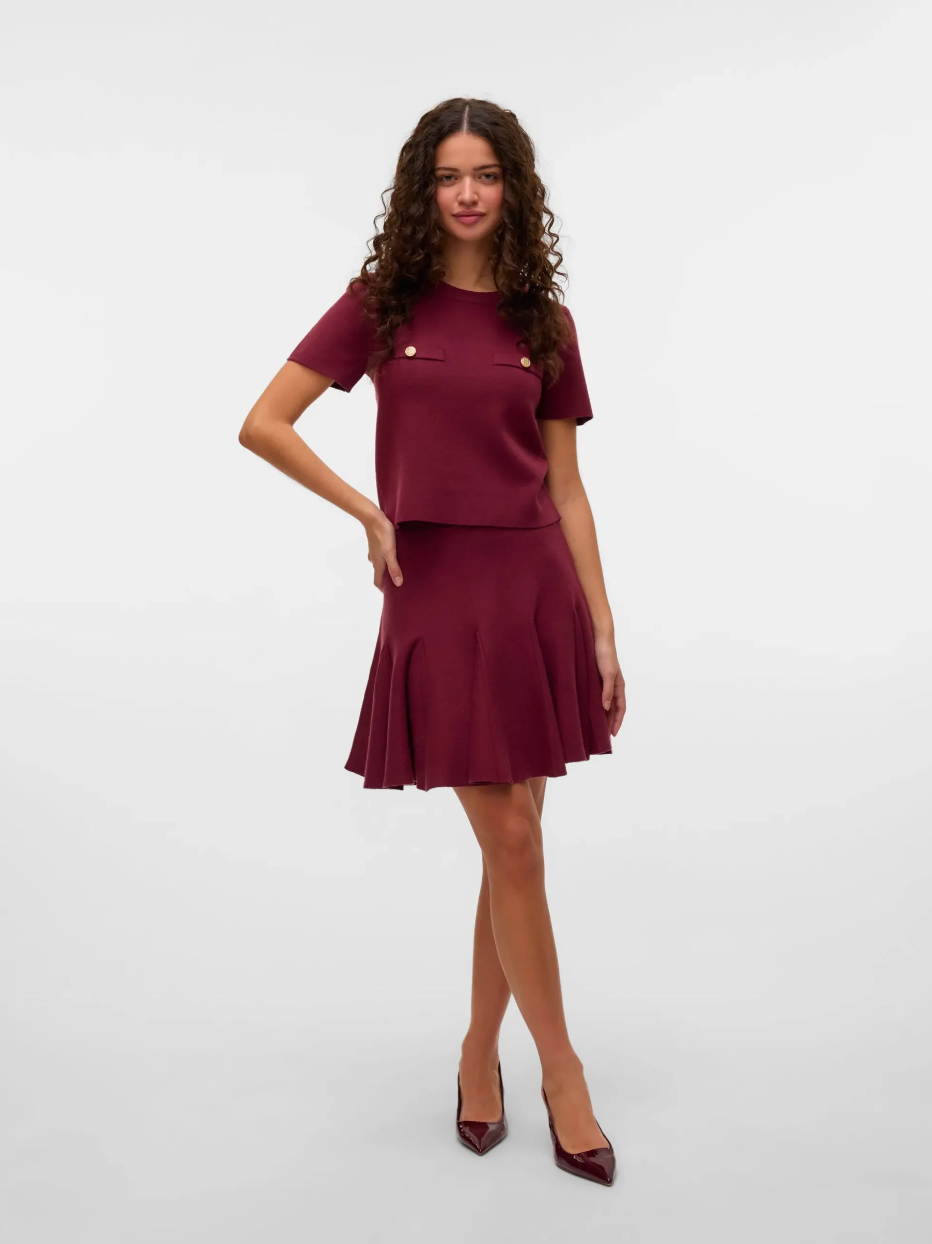 VMKRISTIN Mittlere Taille Kurzer Rock