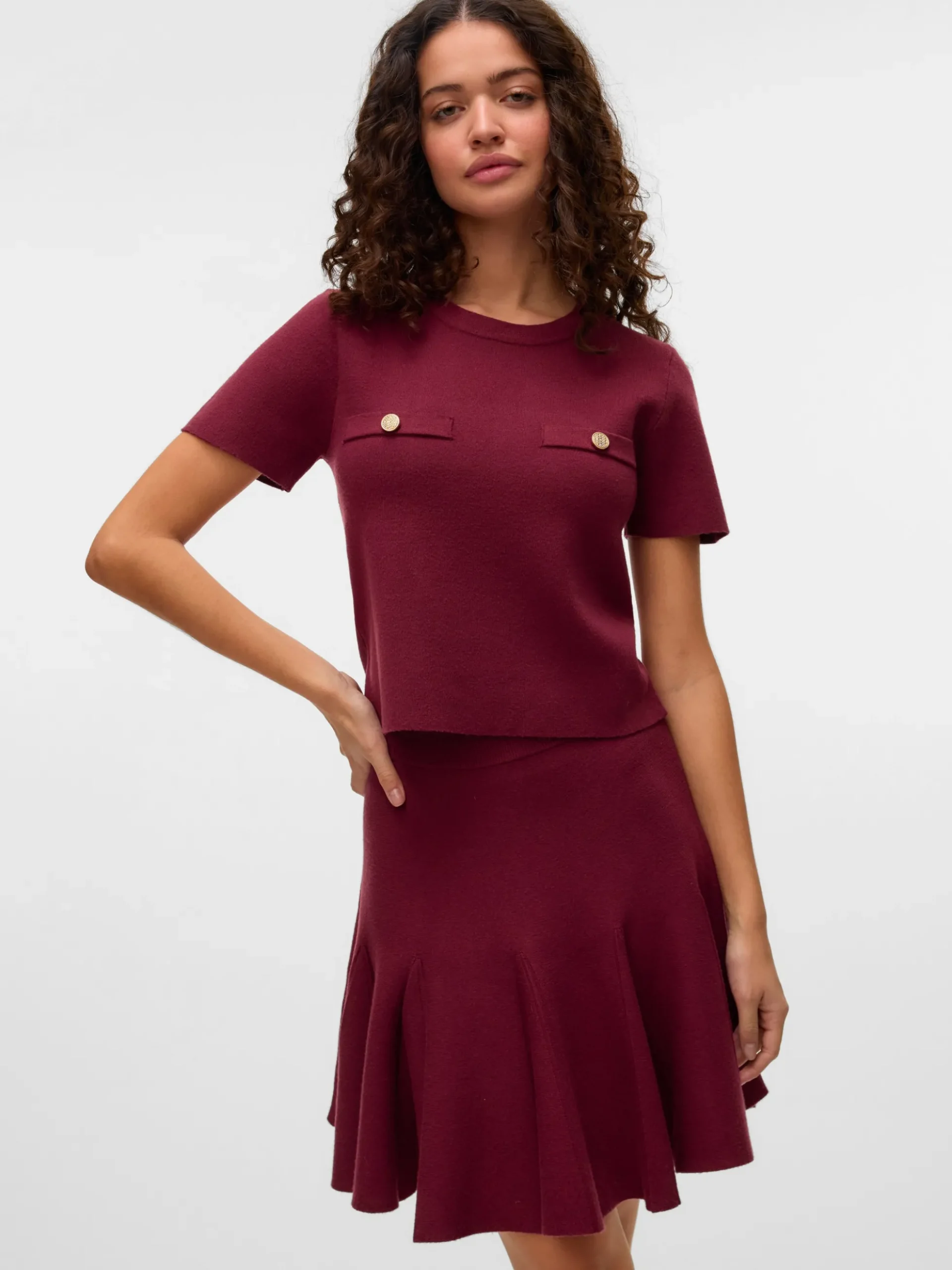 VMKRISTIN Mittlere Taille Kurzer Rock