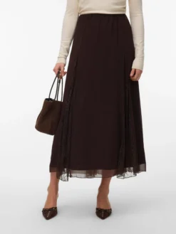 VMLALIE Hohe Taille Langer Rock