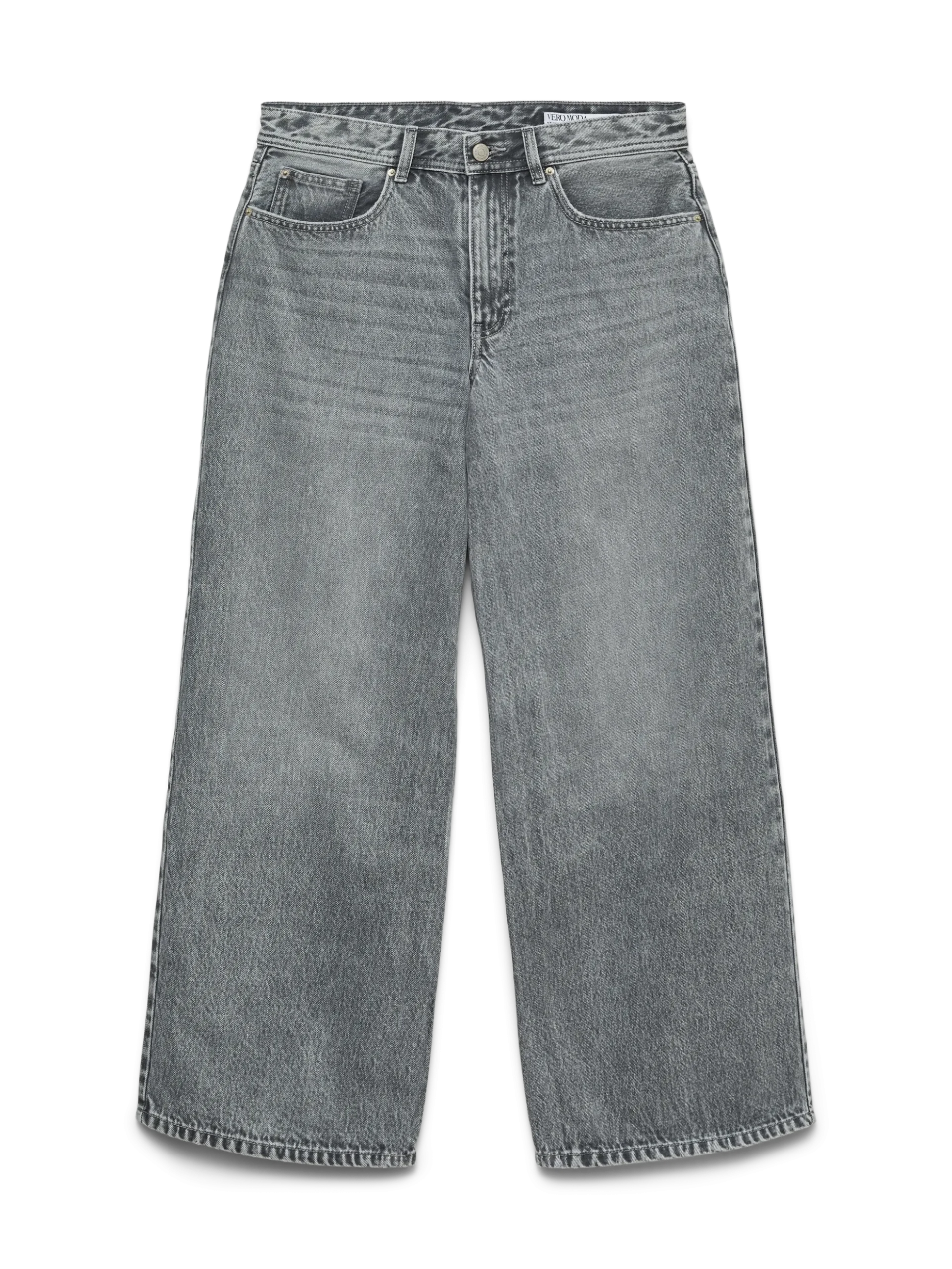 VMLULLU Niedrige Taille Weiter Beinschnitt Jeans