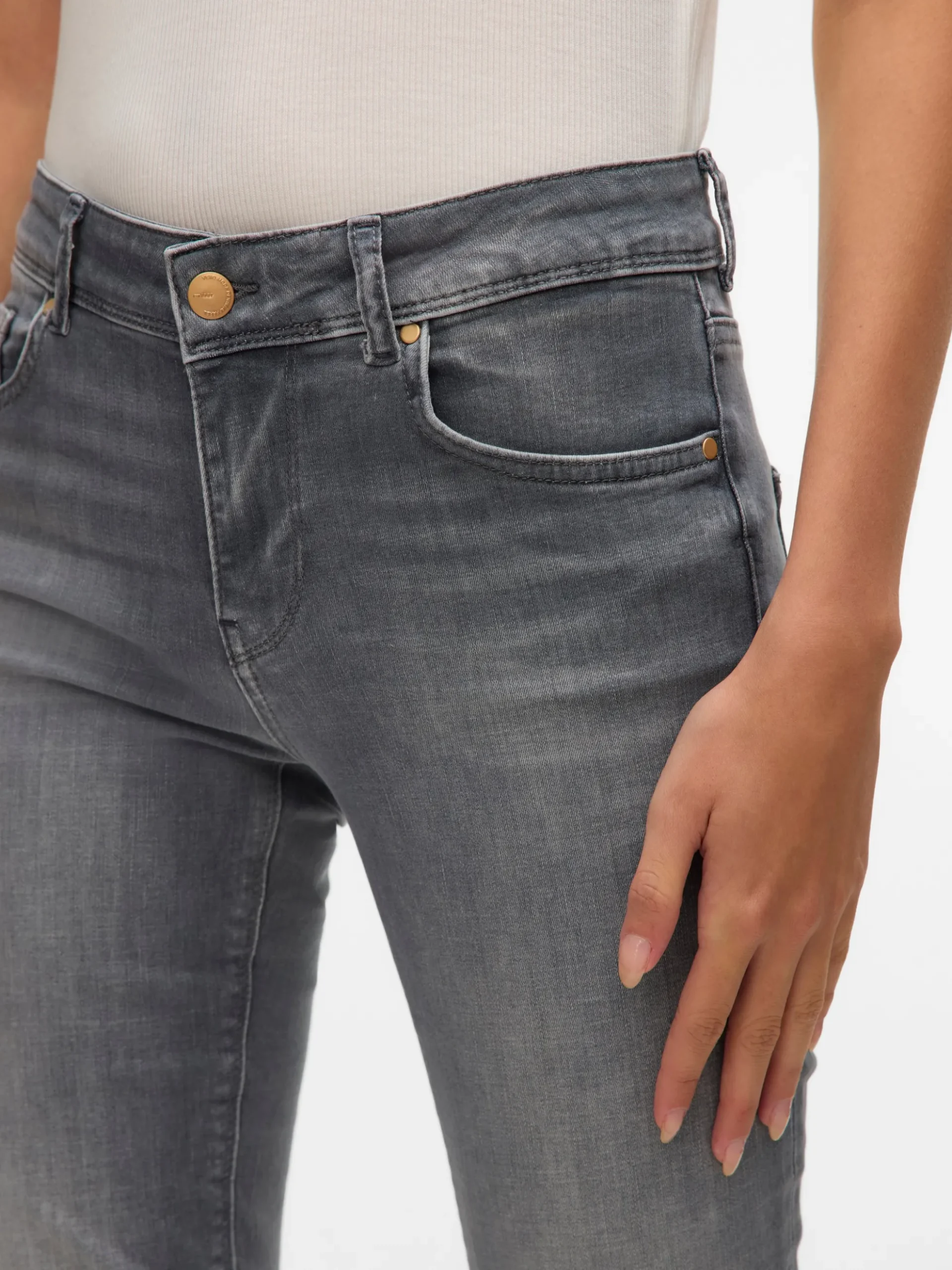 VMLUX Mid Rise Slim Fit Jeans