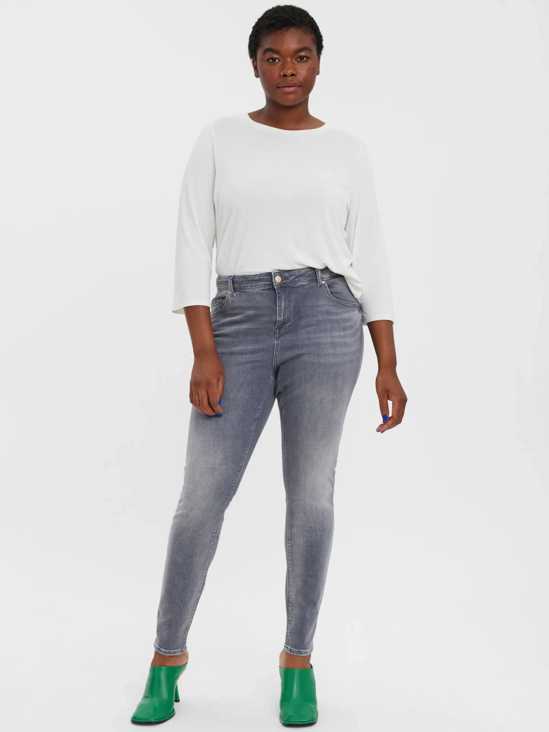 VMLUX Mid Rise Slim Fit Jeans