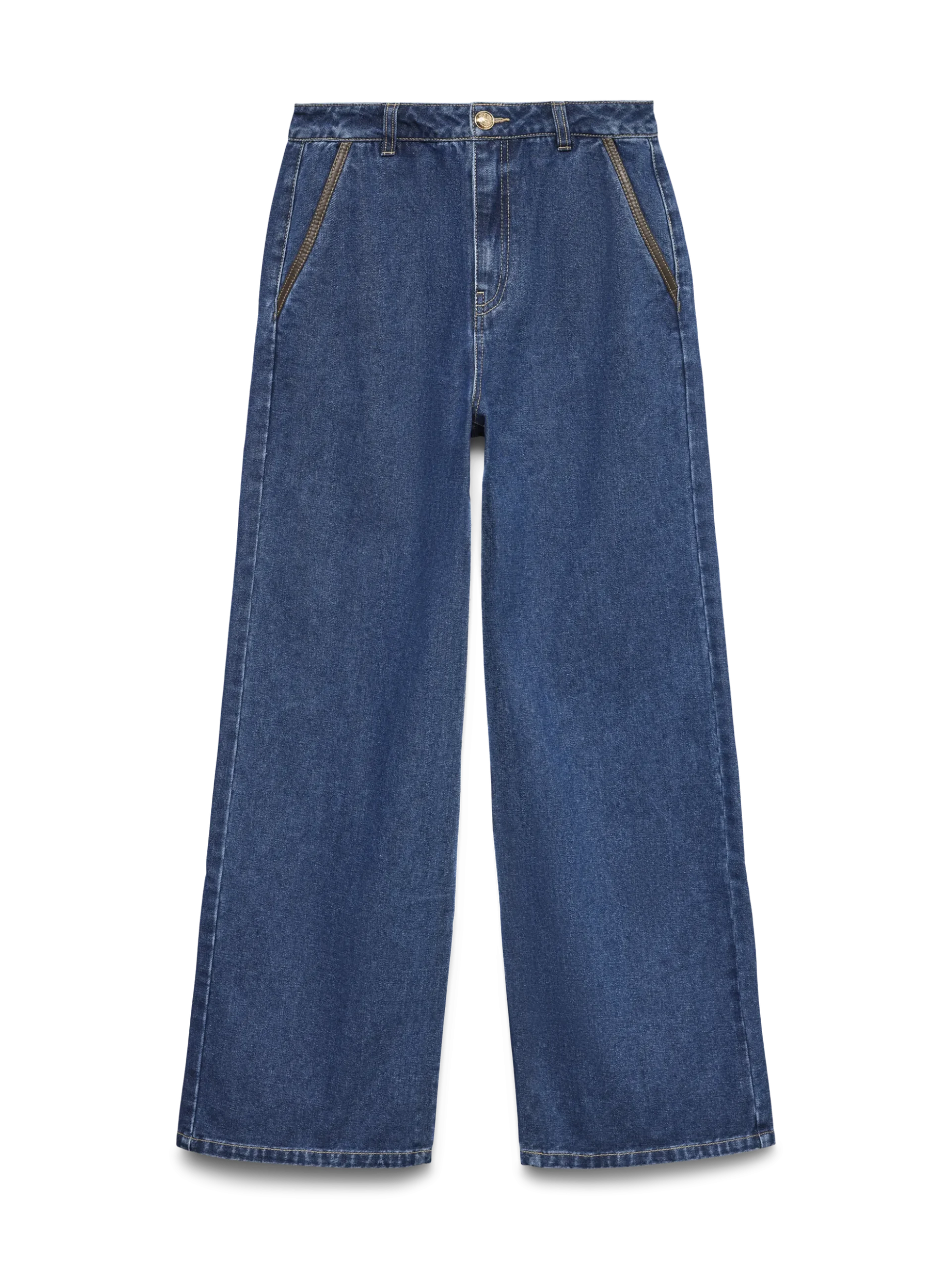 VMMARGOT Hohe Taille Weiter Beinschnitt Jeans