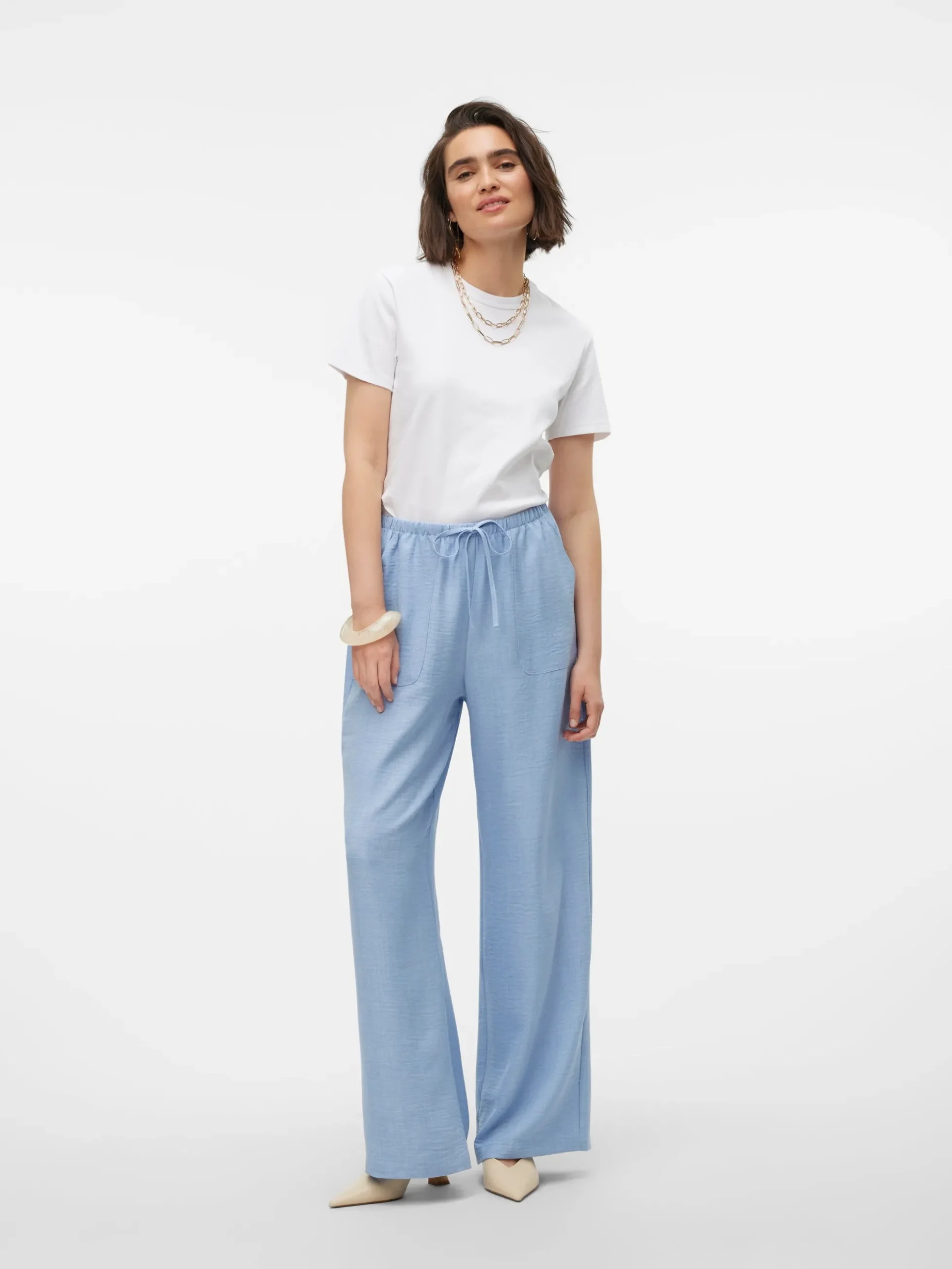 VMMELANEY Hohe Taille Hose