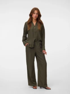 VMMELANEY Hohe Taille Hose