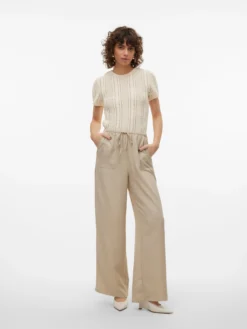 VMMELANEY Hohe Taille Hose