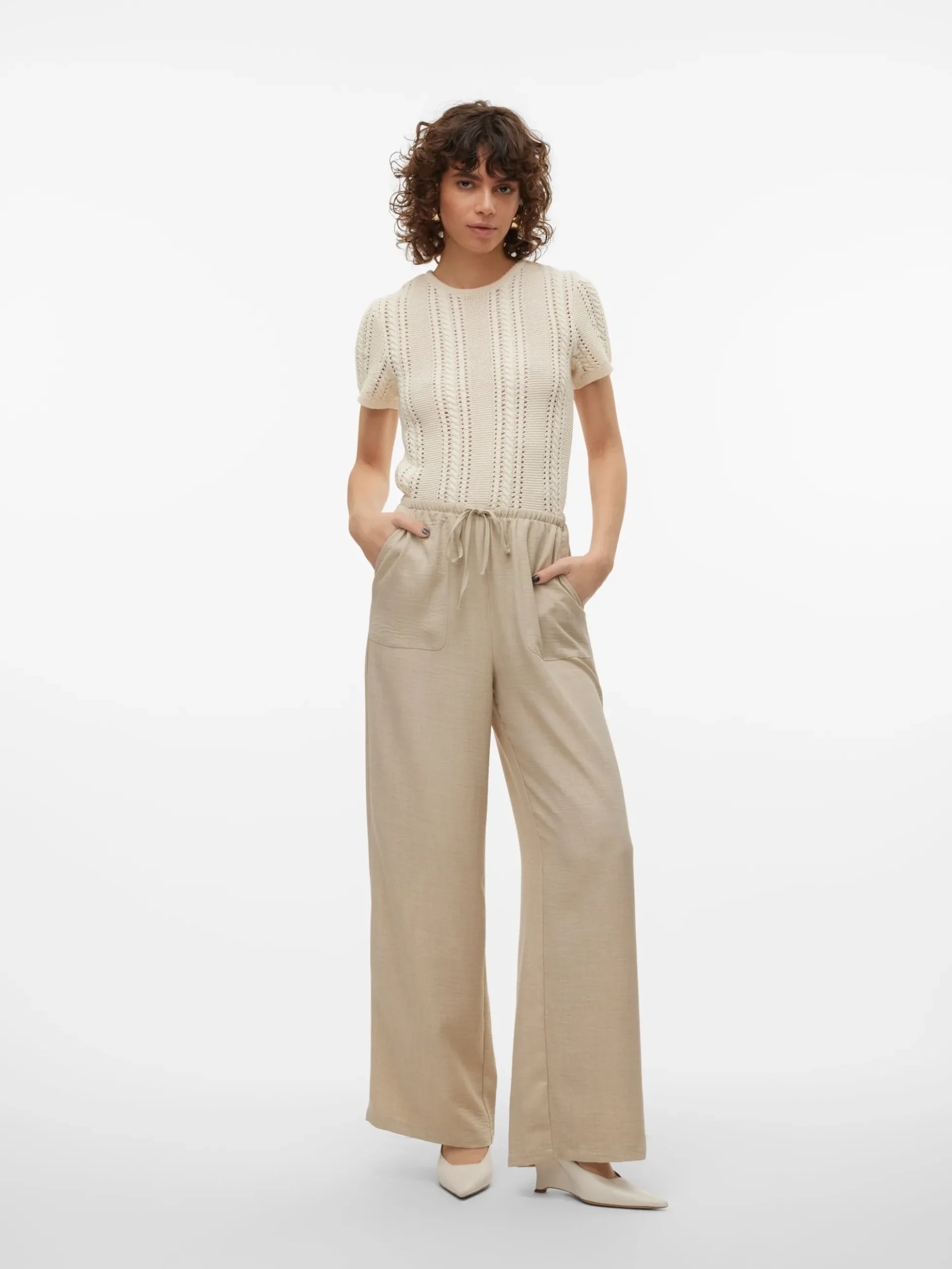 VMMELANEY Hohe Taille Hose