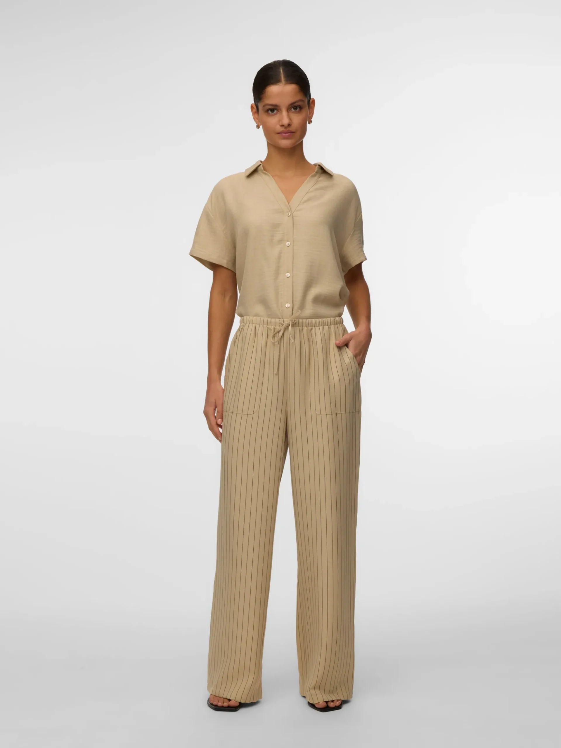 VMMELANEY Hohe Taille Hose