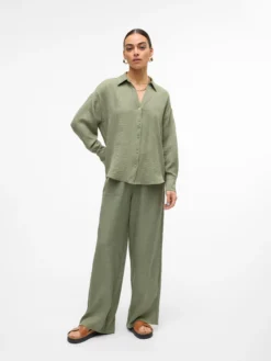 VMMELANEY Hohe Taille Hose