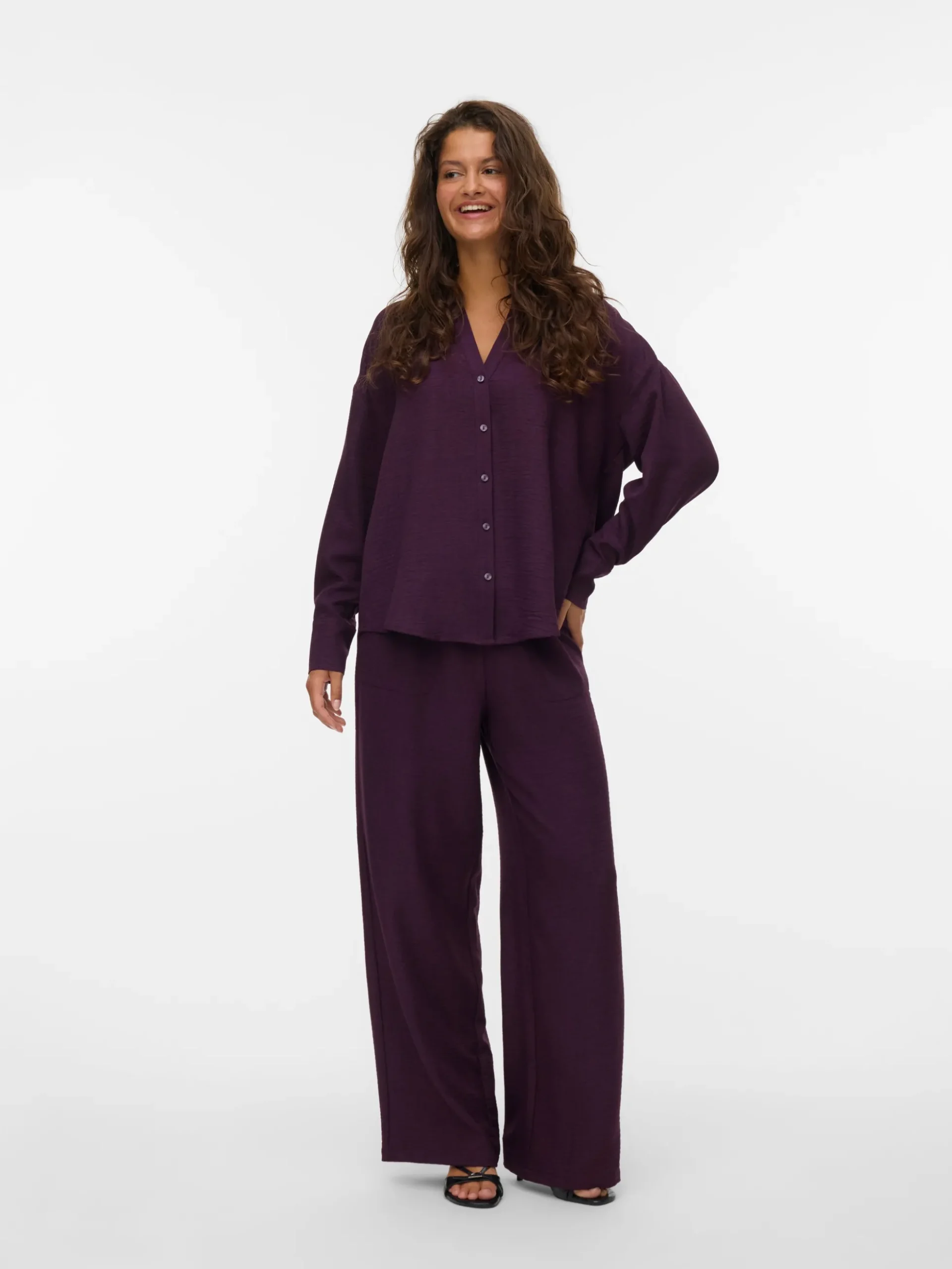 VMMELANEY Hohe Taille Hose