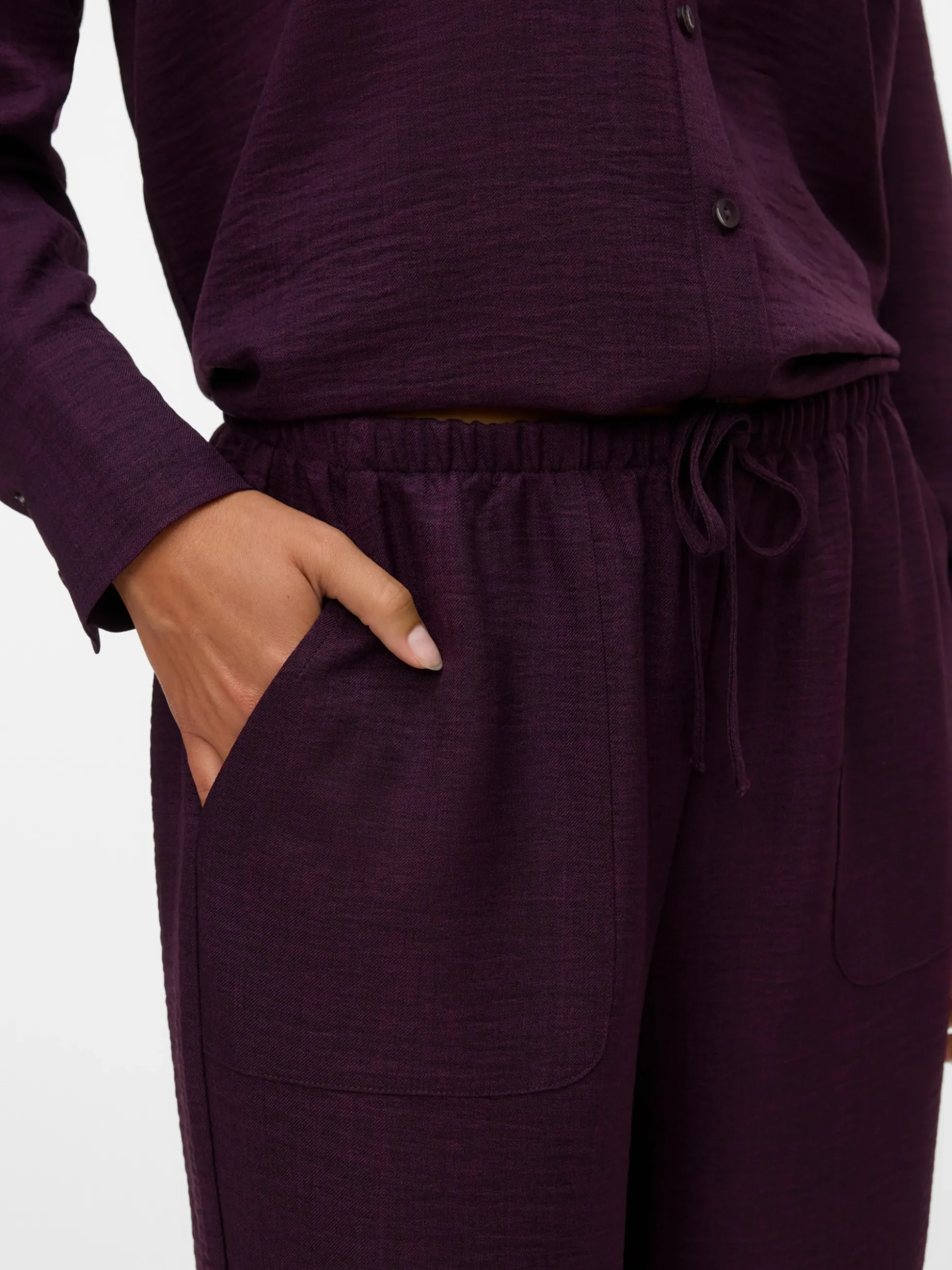 VMMELANEY Hohe Taille Hose