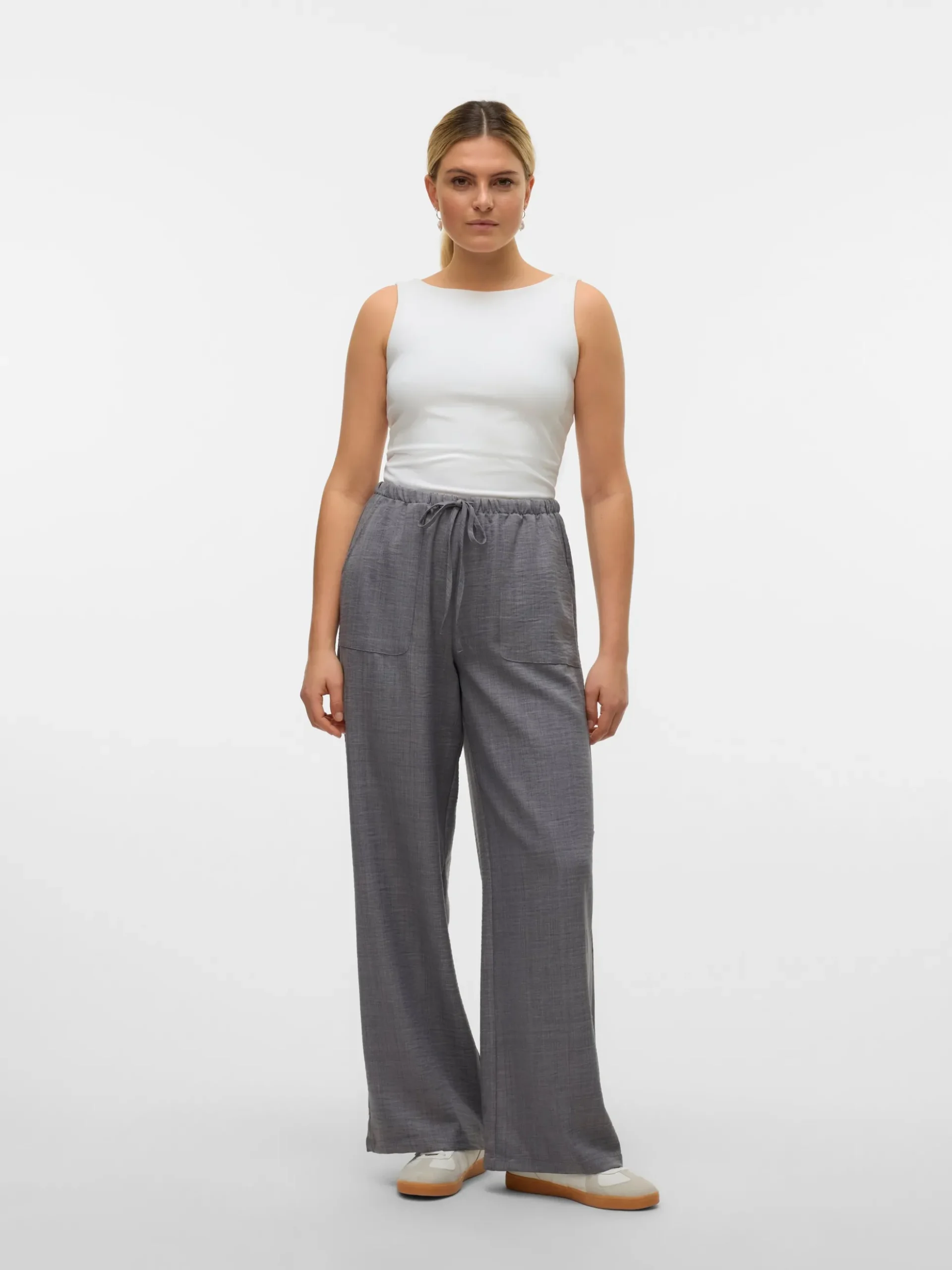VMMELANEY Hohe Taille Hose