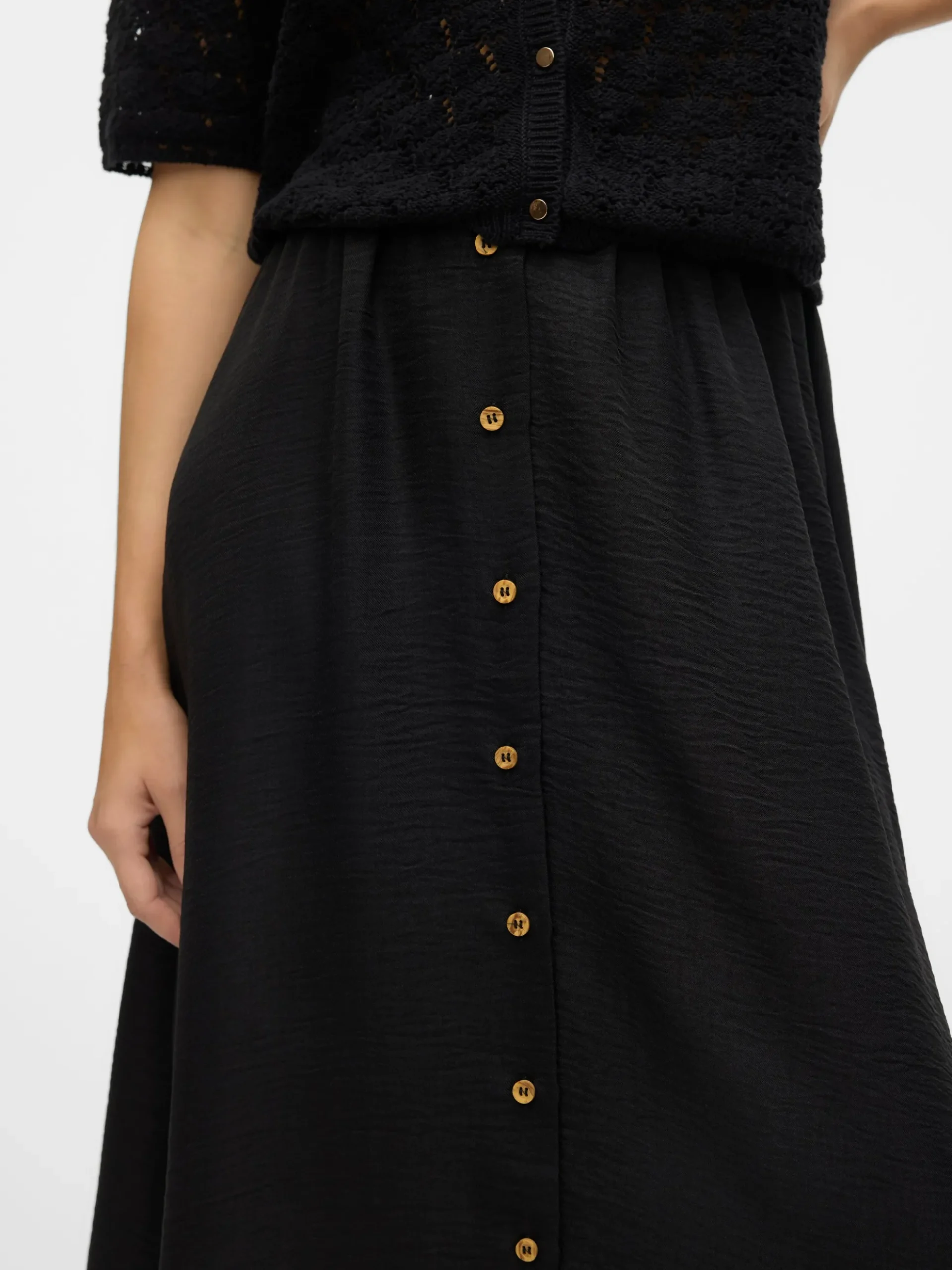 VMMELANEY Hohe Taille Langer Rock