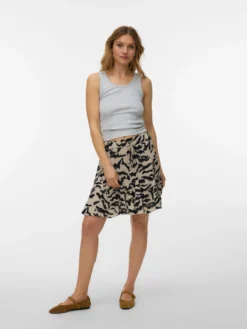 VMMENNY Hohe Taille Kurzer Rock