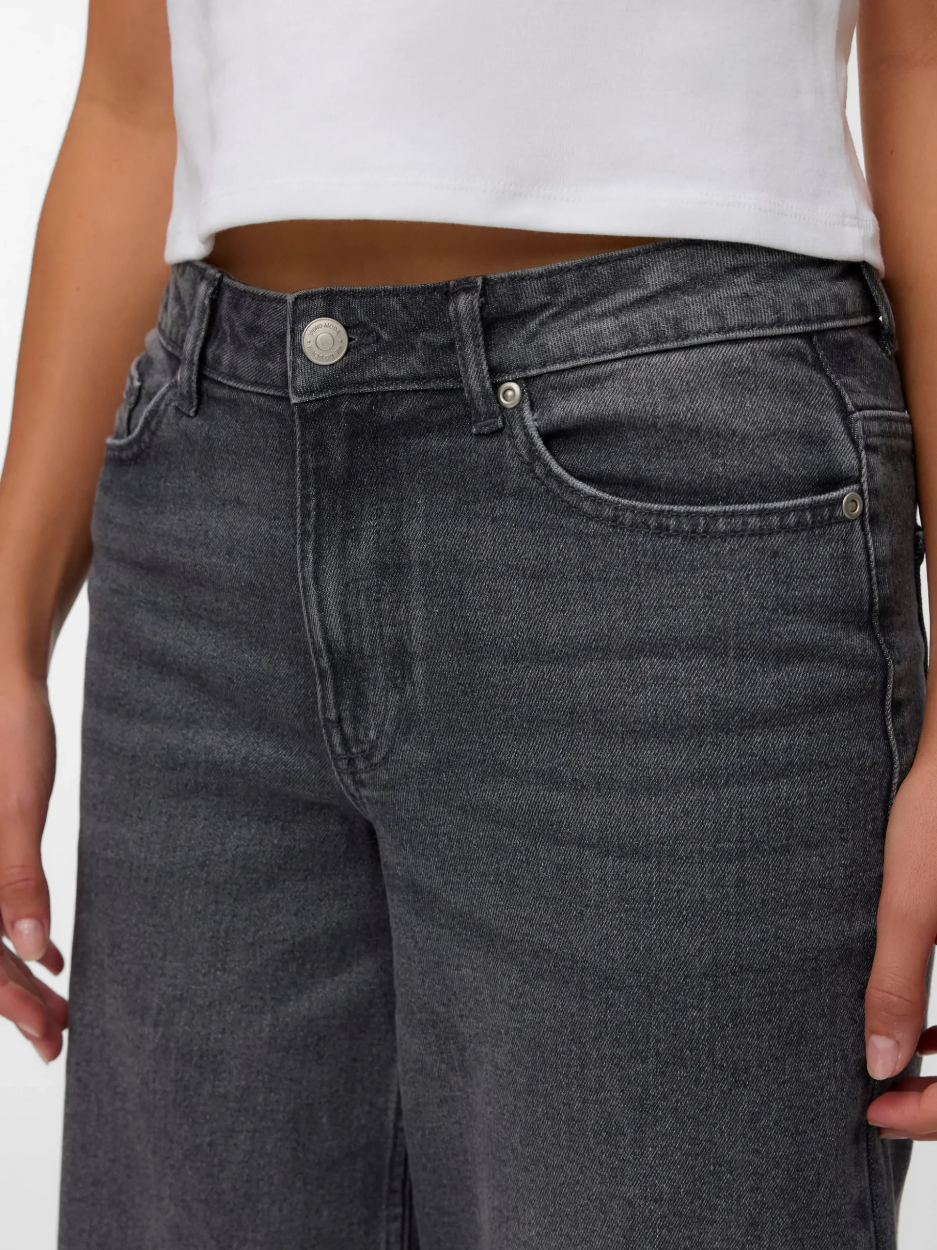 VMMIRA Mid Rise Weit geschnitten Jeans