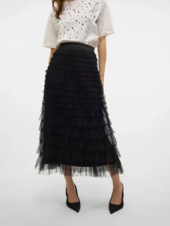 VMNAJA Mittlere Taille Langer Rock