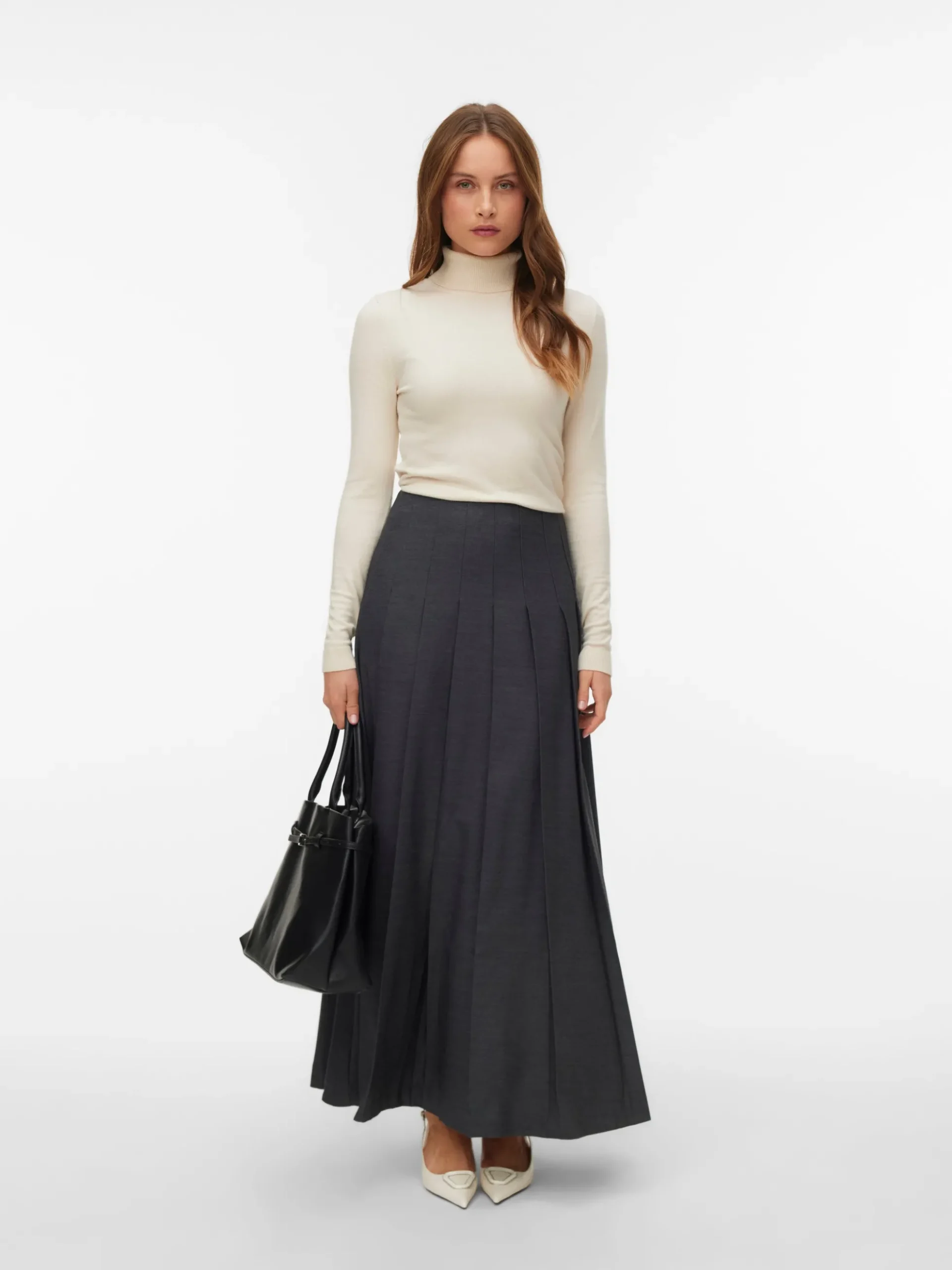 VMNEOMI Hohe Taille Langer Rock