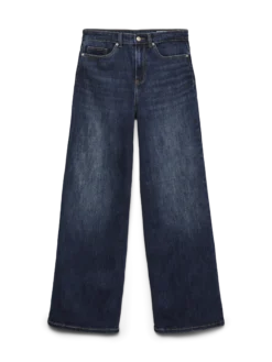 VMOLIVIA Hohe Taille Weiter Beinschnitt Jeans