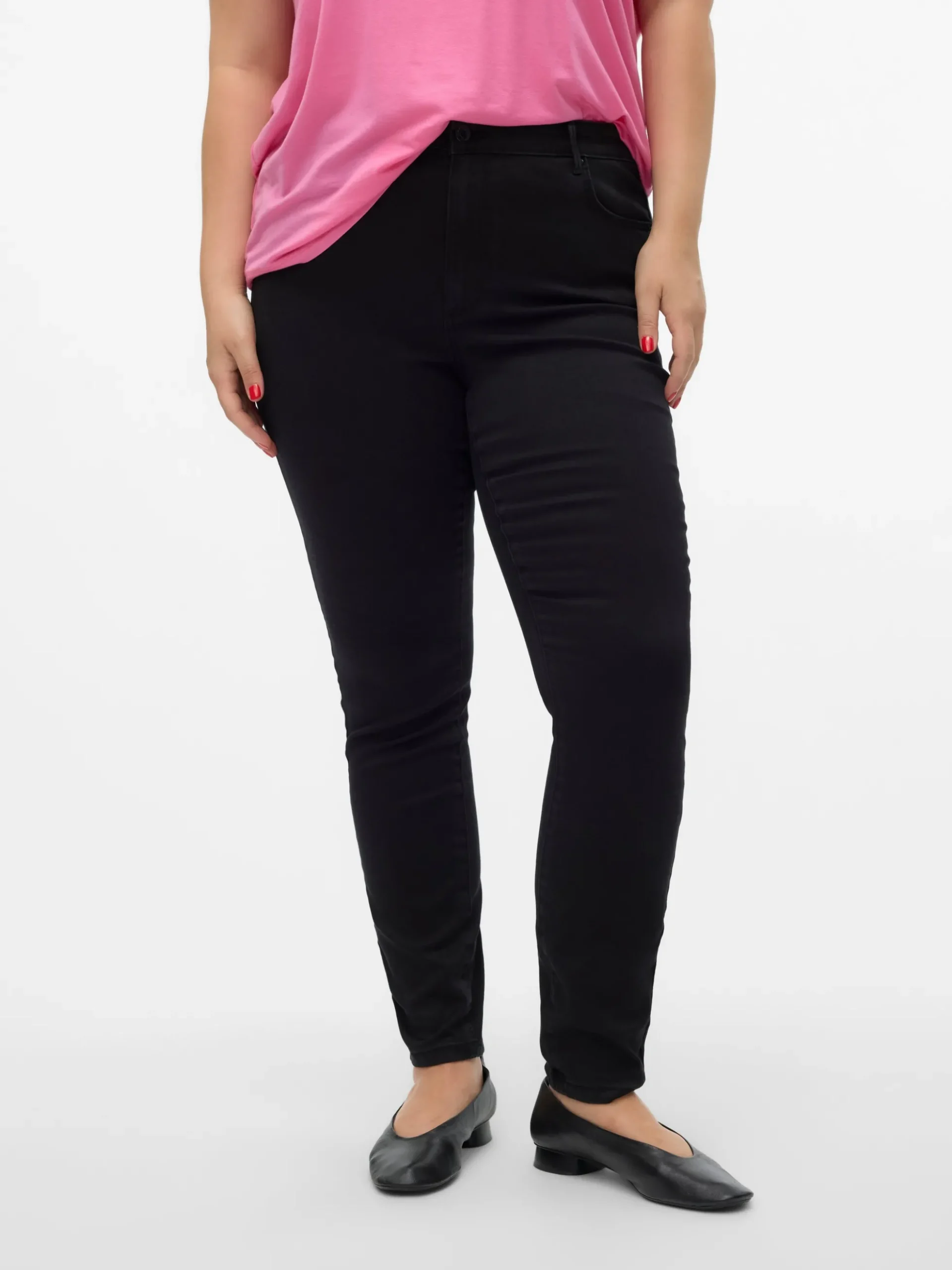 VMPHIA Hohe Taille Slim Fit Jeans