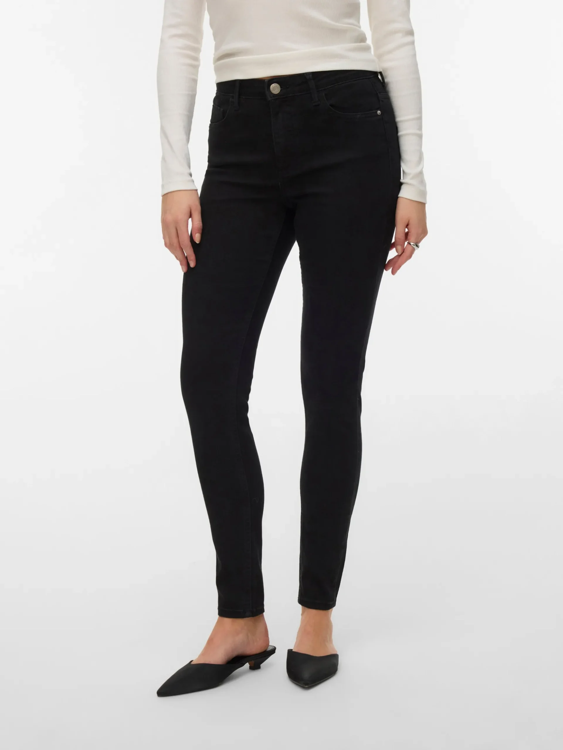 VMPOLLY Mid Rise Skinny Fit Jeans