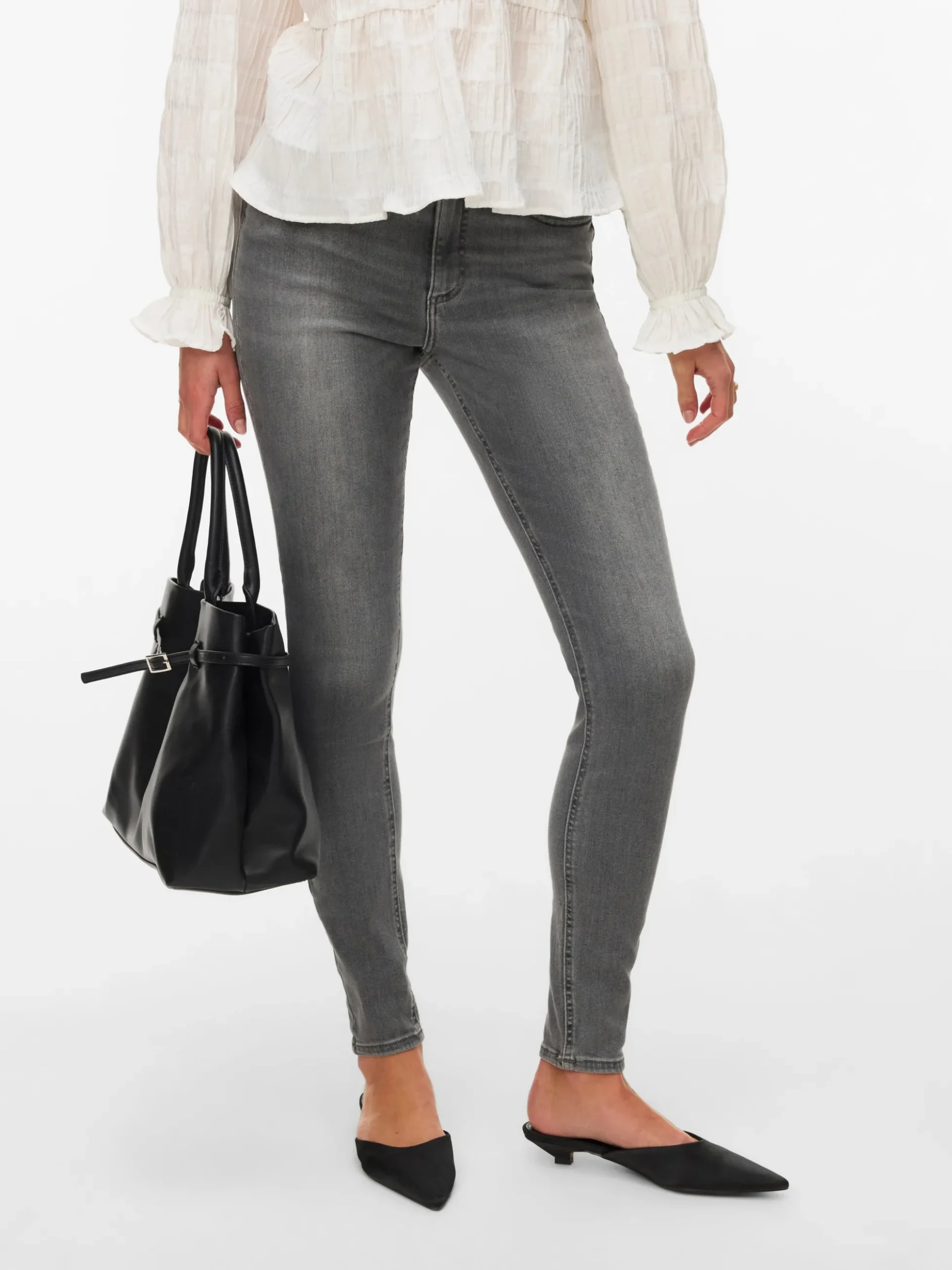 VMPOLLY Mid Rise Skinny Fit Jeans