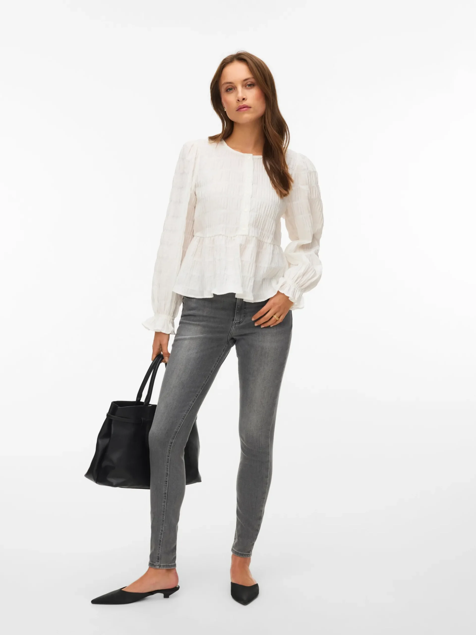 VMPOLLY Mid Rise Skinny Fit Jeans