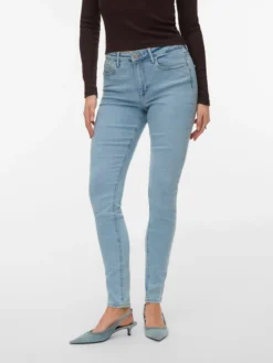 VMPOLLY Mid Rise Skinny Fit Jeans