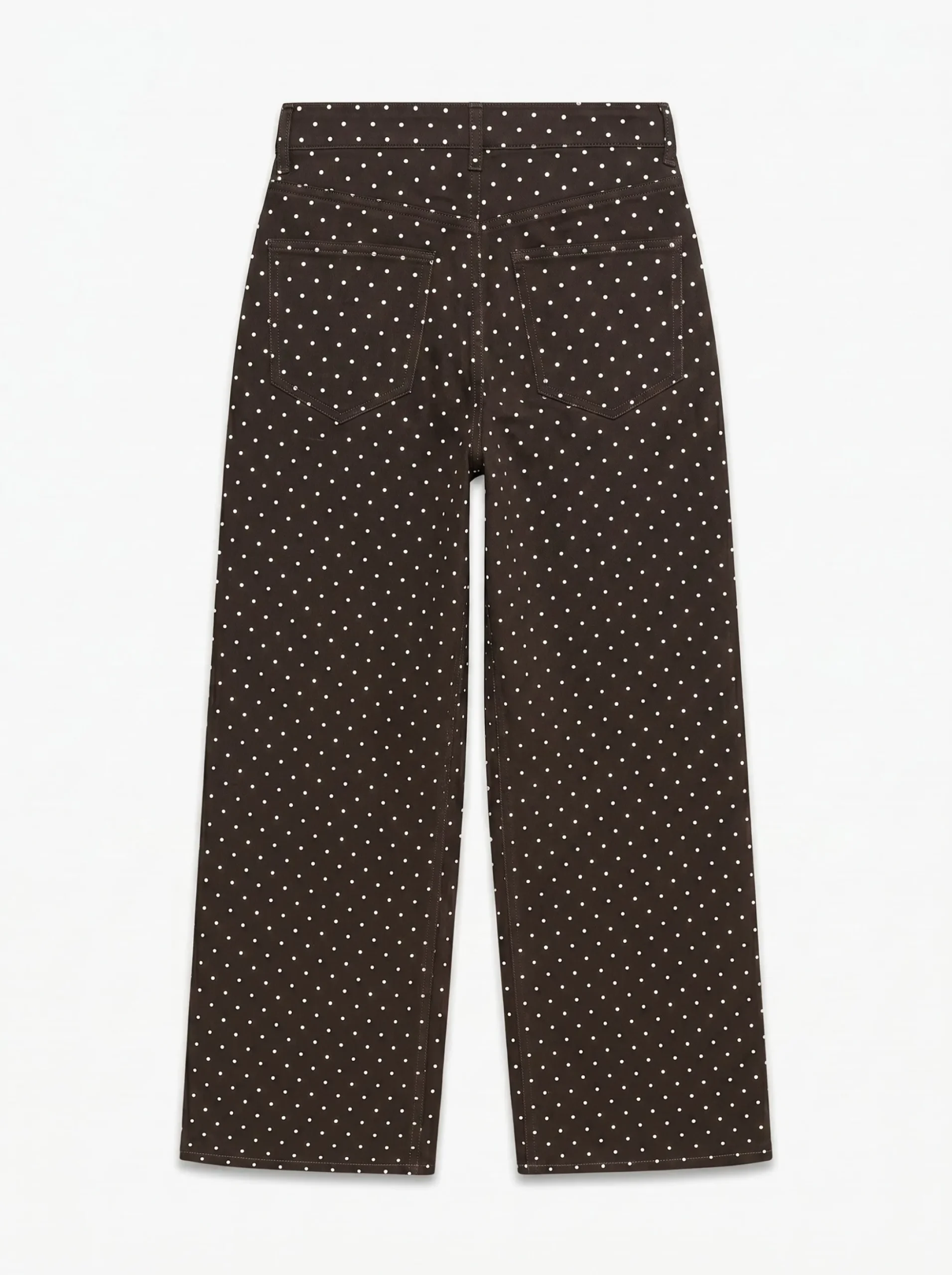 VMRAE Hohe Taille Weiter Beinschnitt Jeans