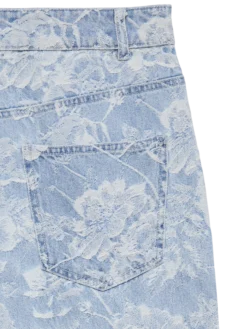 VMRAE Hohe Taille Weiter Beinschnitt Jeans
