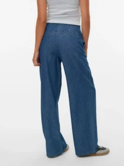 VMRAE Hohe Taille Weiter Beinschnitt Jeans