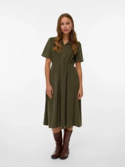 VMRAY Cord-Midikleid