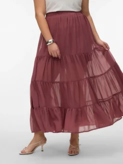 VMRIKKE Hohe Taille Midirock