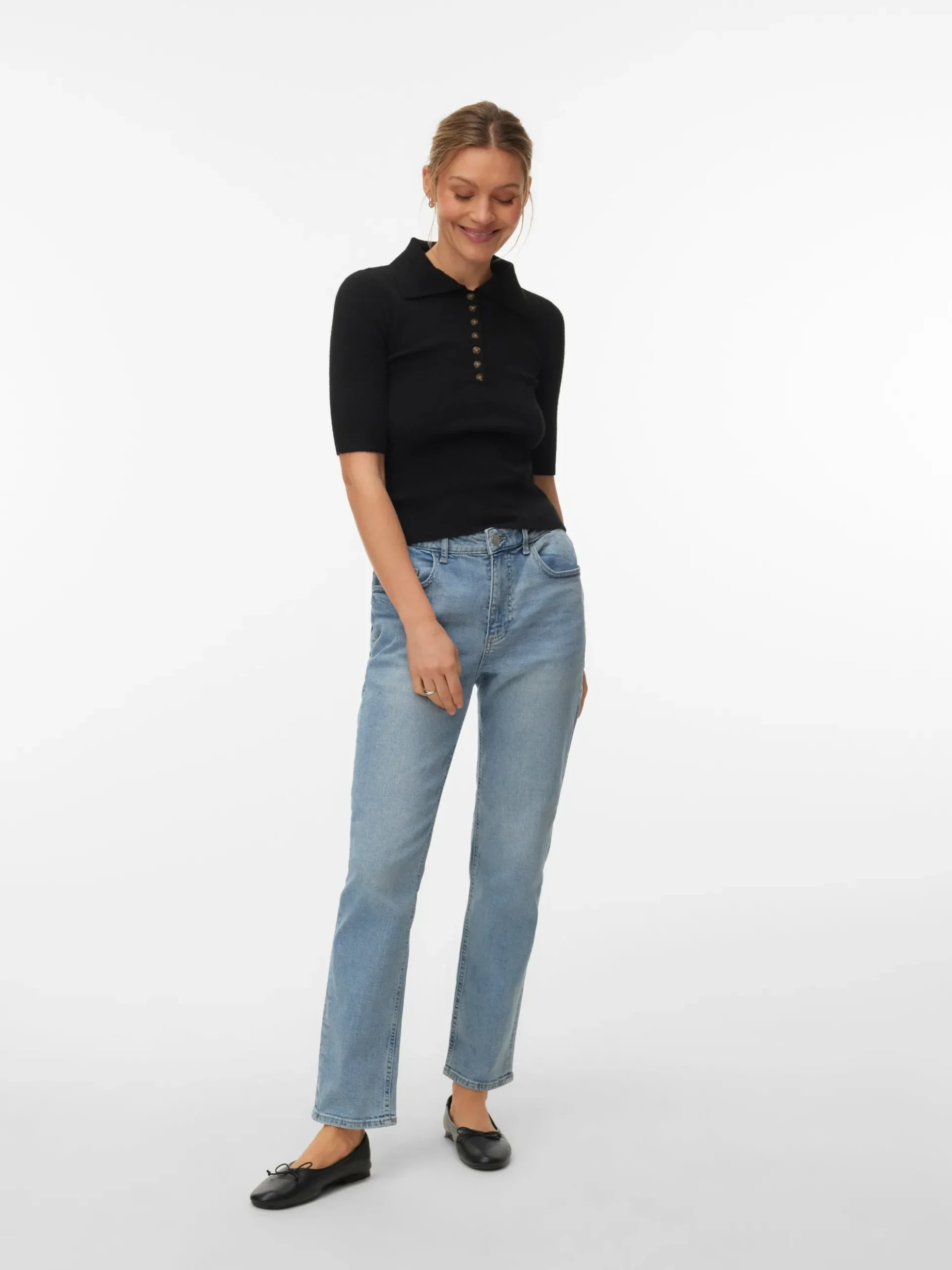 VMROSIE Mid Rise Slim Fit Jeans