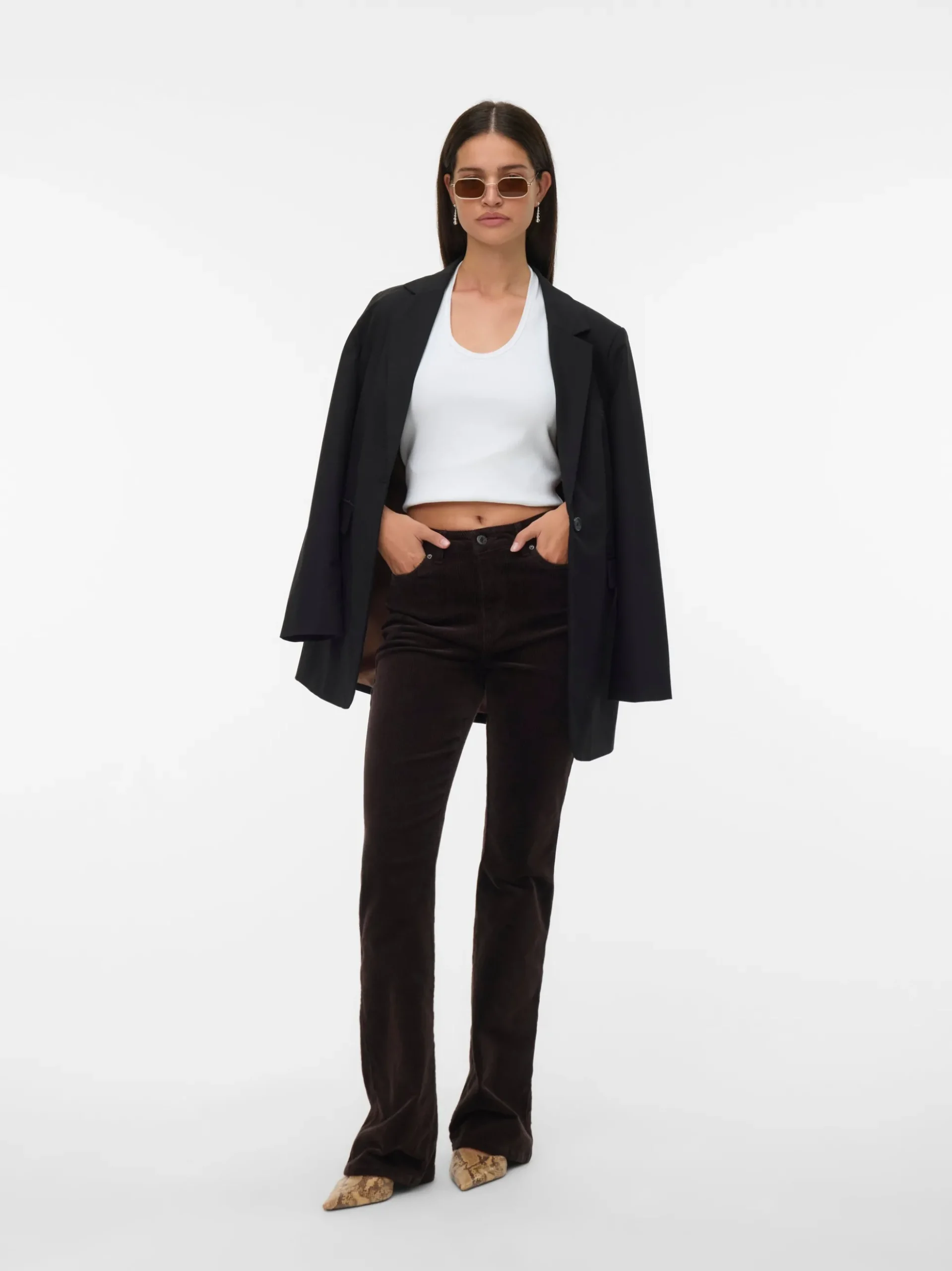 VMSIGA Hohe Taille CordHose