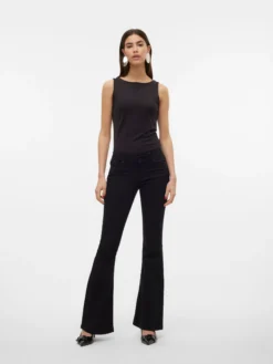 VMSIGI Niedrige Taille Ausgestellt Jeans