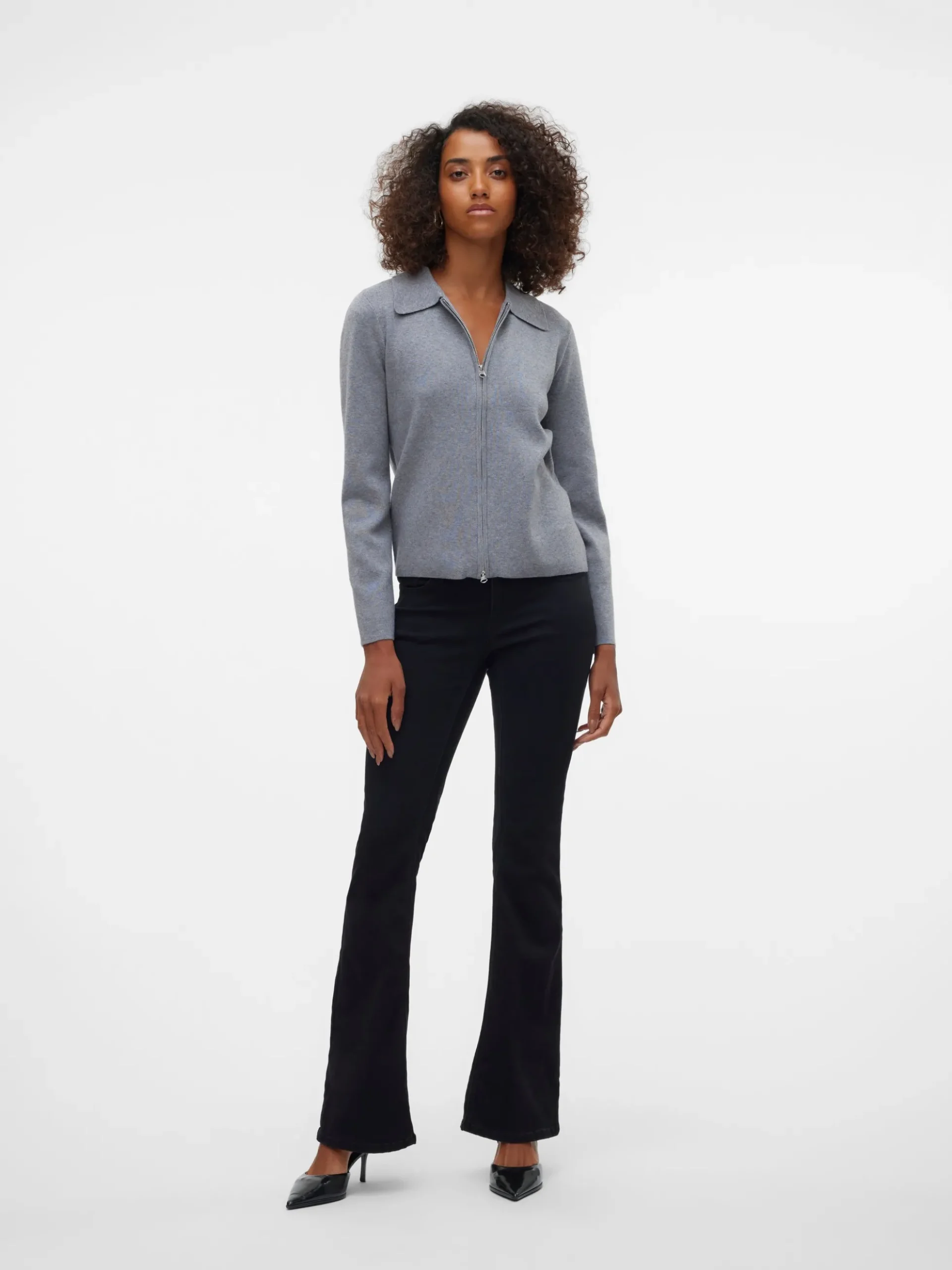 VMSIGI Niedrige Taille Ausgestellt Jeans