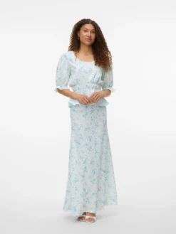 VMSOMYA Hohe Taille Langer Rock