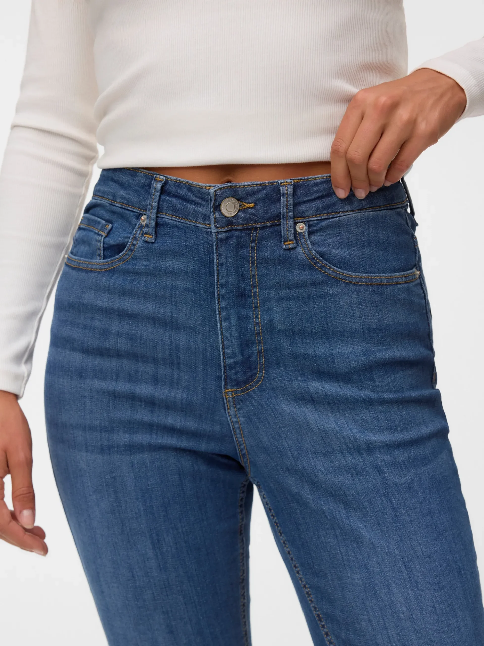 VMSOPHIA Hohe Taille Skinny Fit Jeans