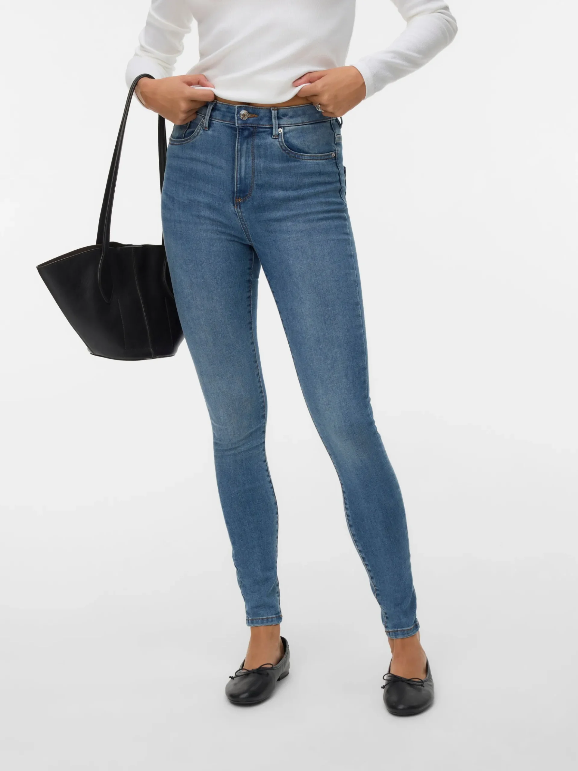 VMSOPHIA Hohe Taille Skinny Fit Jeans