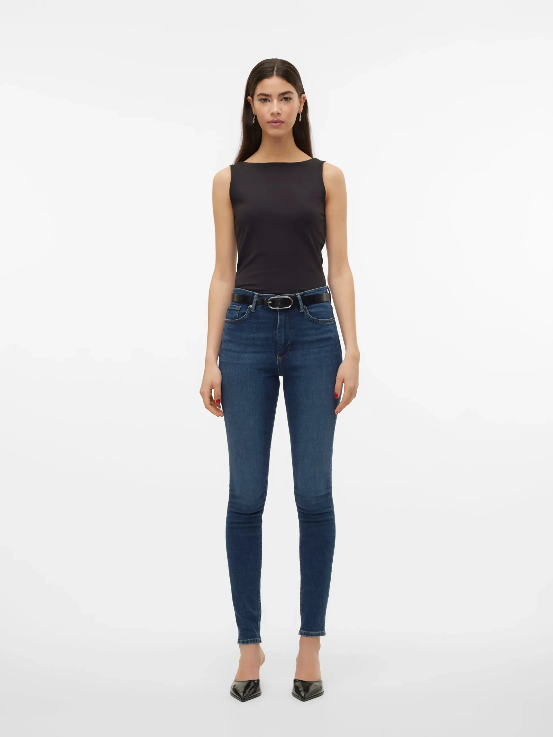 VMSOPHIA Hohe Taille Skinny Fit Jeans