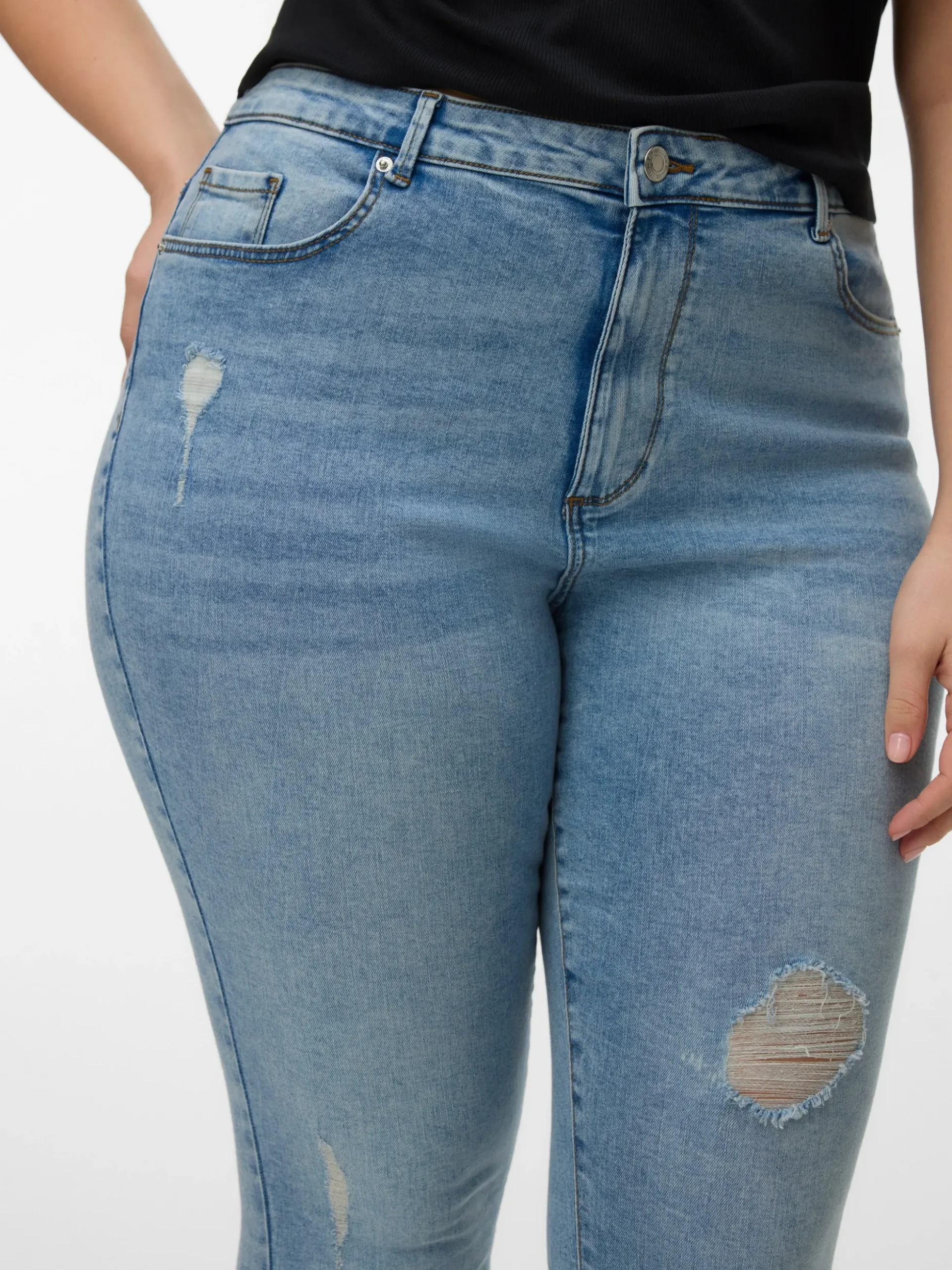 VMSOPHIA Hohe Taille Skinny Fit Jeans