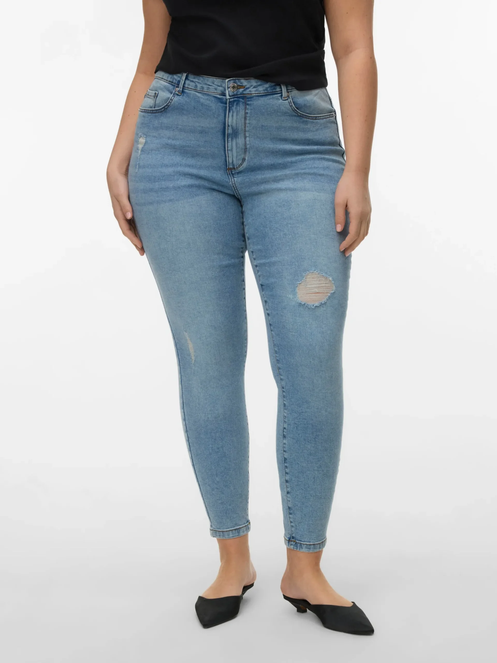 VMSOPHIA Hohe Taille Skinny Fit Jeans