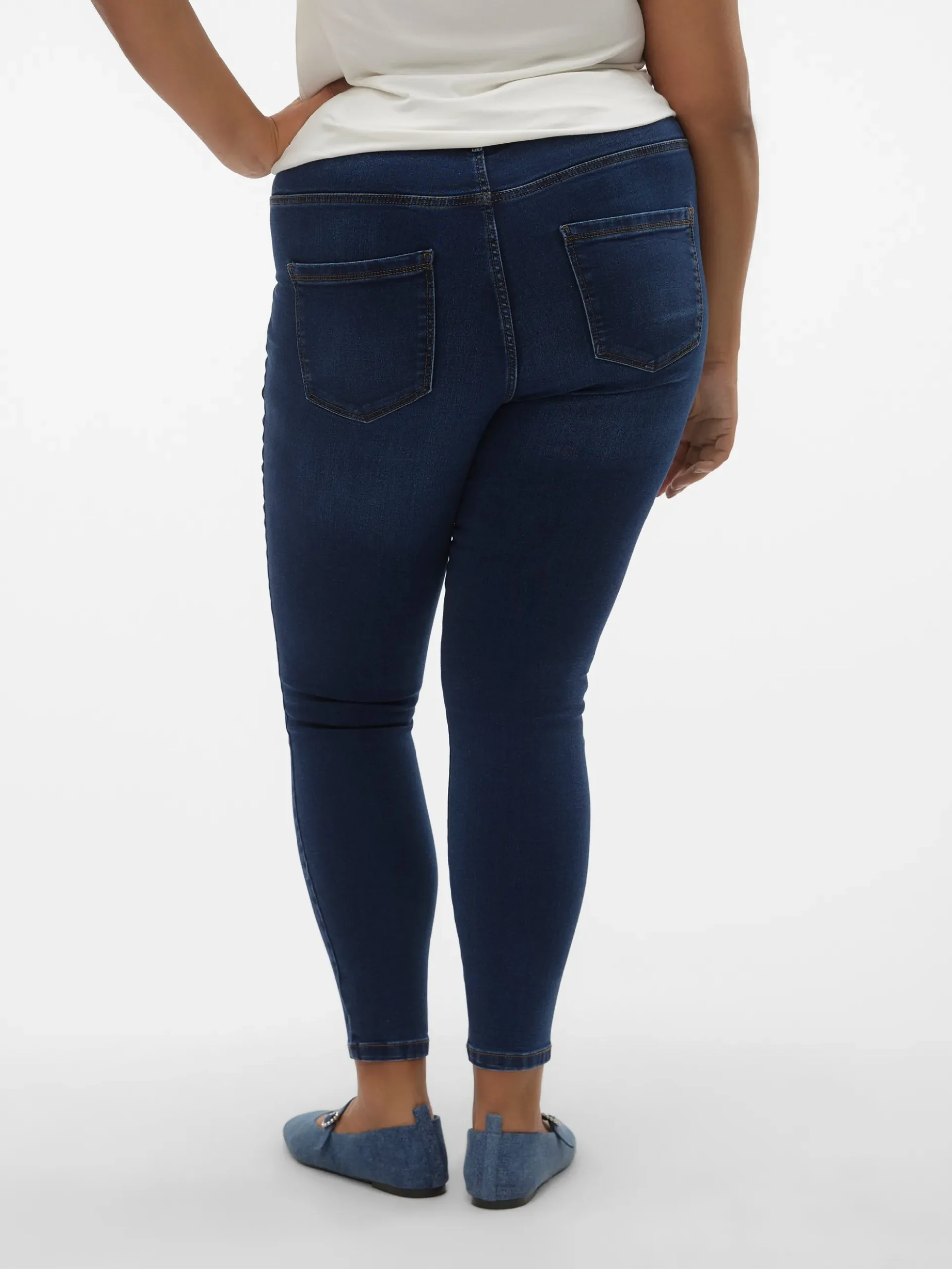 VMSOPHIA Hohe Taille Slim Fit Jeans