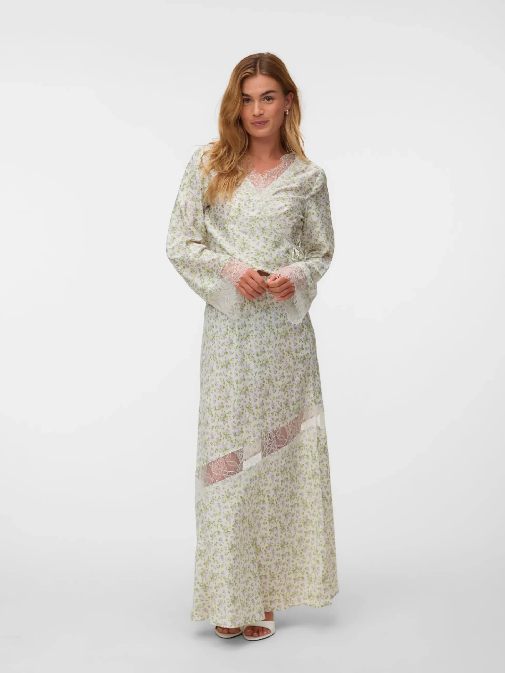 VMSUNNI Mittlere Taille Langer Rock