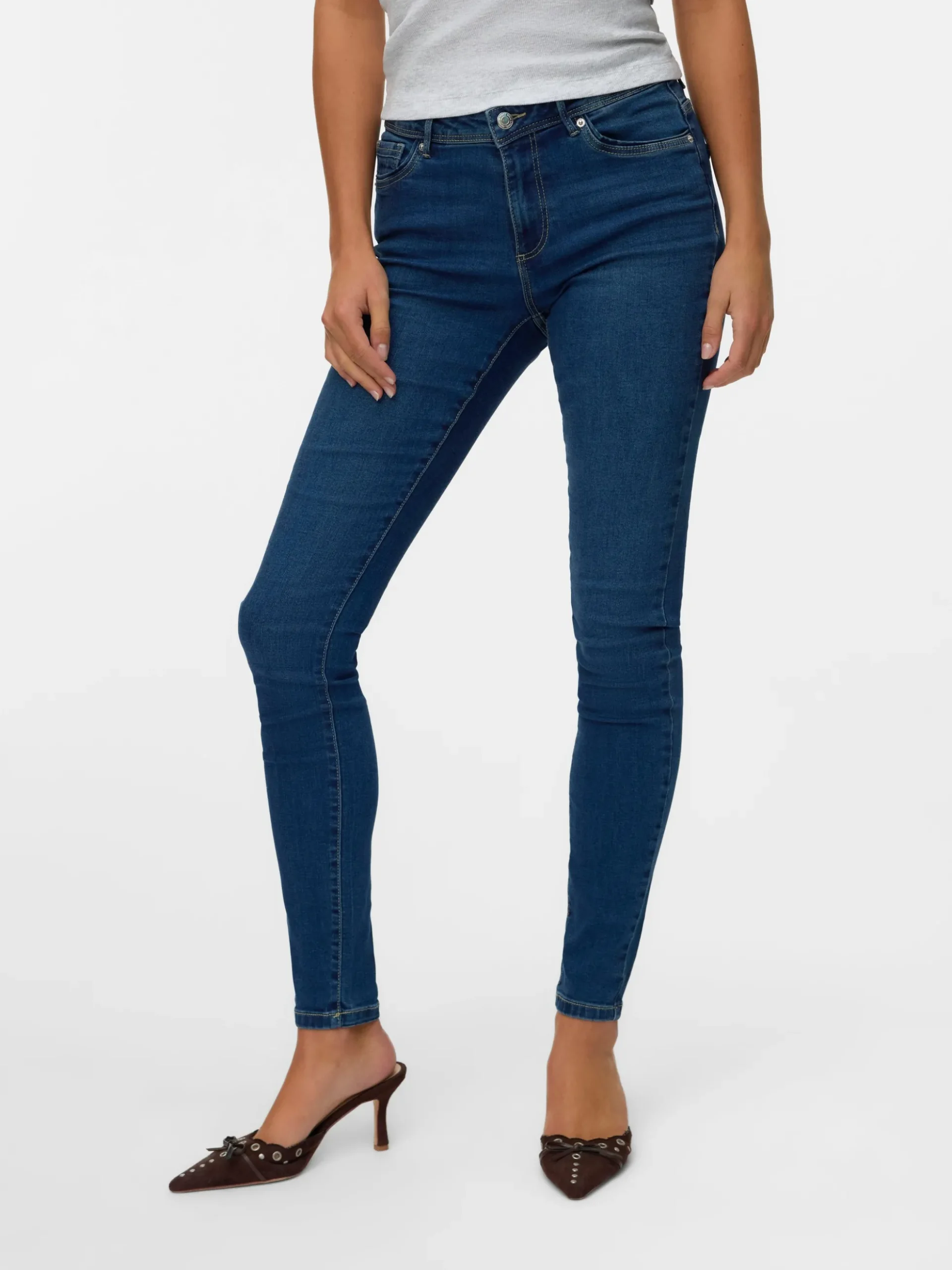 VMTANYA Mid Rise Skinny Fit Jeans
