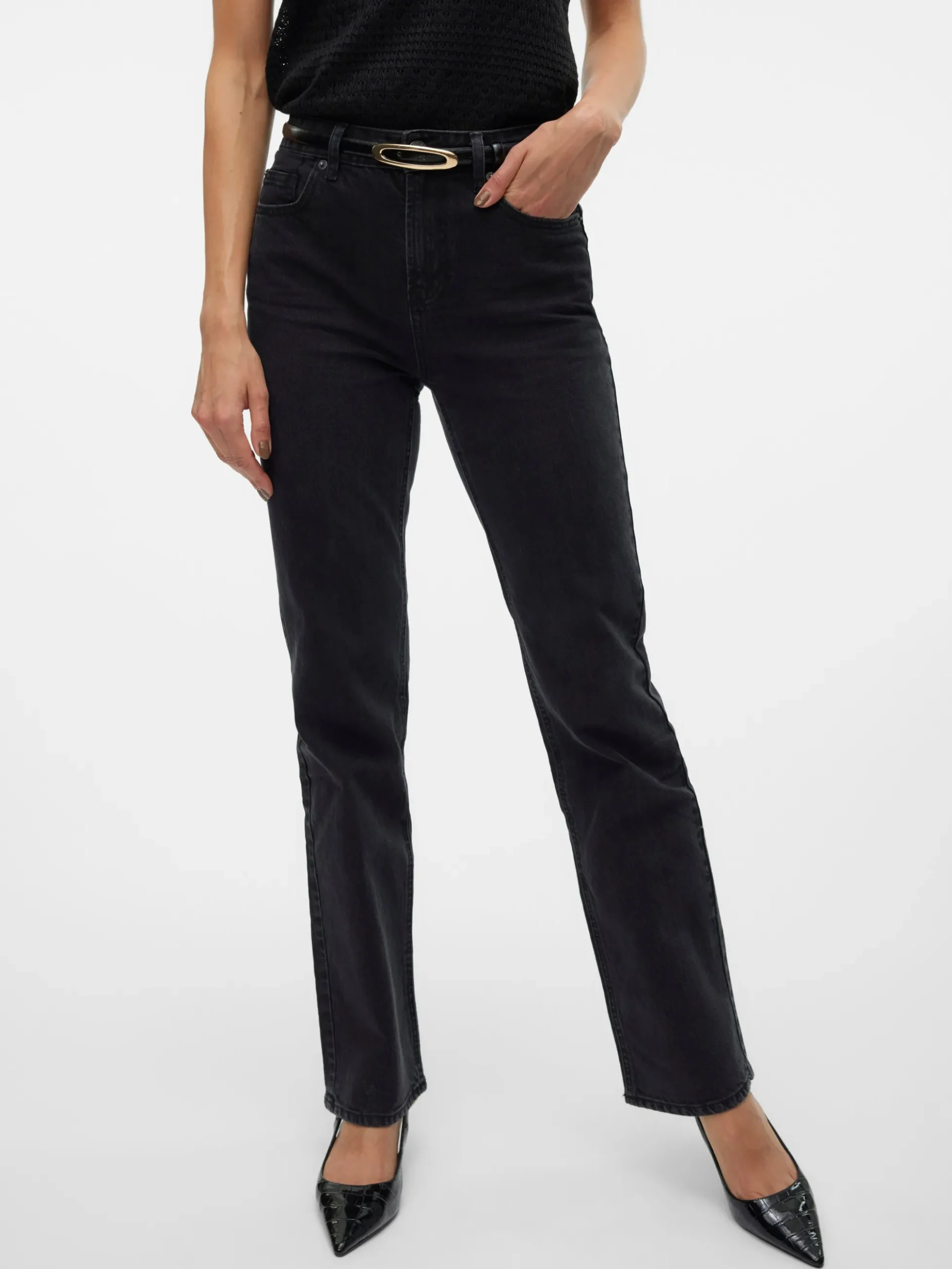 VMTESSA Hohe Taille Gerade geschnitten Jeans