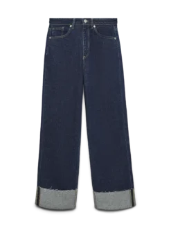 VMTESSA Hohe Taille Weite Passform - kurz geschnitten Jeans